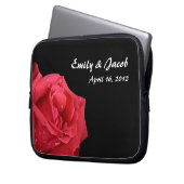 Elegant Red Rose Persoonlijke laptoptas Laptop Sleeve (Voorkant Links)