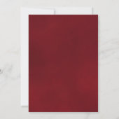 Elegant Red Rose Reflection Romantic Wedding Kaart (Achterkant)