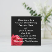 Elegant Red Rose Repleal Dinner Invitations Kaart (Staand voorkant)