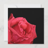 Elegant Red Rose Repleal Dinner Invitations Kaart (Achterkant)
