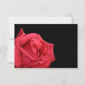 Elegant Red Rose Reply-kaarten met menuopties RSVP Kaartje (Achterkant)