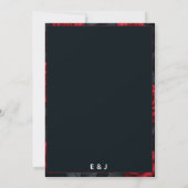 Elegant Red Rose Save The Date (Achterkant)