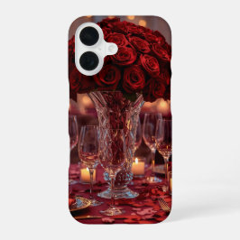 Elegant Red Rose Valentine Romantic Phone case iPhone 16 Hoesje