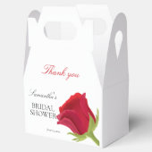 Elegant Red Rose Vrijgezellenfeest Bedankdoosjes (Geopend)