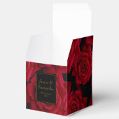 Elegant Red Rose - Wedding Bedankdoosjes (Geopend)