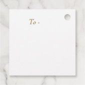 Elegant Red Rose - Wedding Bedankjes Labels (Achterkant)