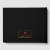Elegant Red Rose - Wedding Gastenboek (Achterkant)