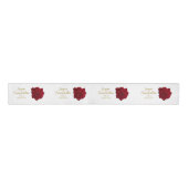Elegant Red Rose - Wedding Grosgrain Lint (Voorkant)