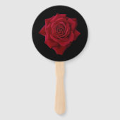 Elegant Red Rose - Wedding Handwaaier (Voorkant)