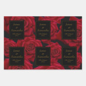 Elegant Red Rose - Wedding Inpakpapier Vel (Voorkant)