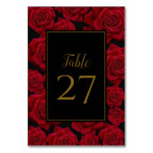 Elegant Red Rose - Wedding Kaart (Achterkant)