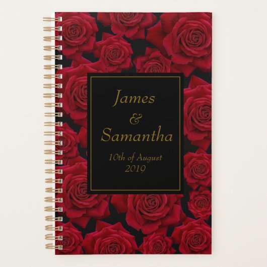 Elegant Red Rose - Wedding Planner (Voorkant)