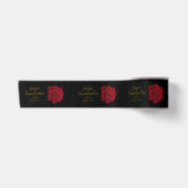 Elegant Red Rose - Wedding Satijnen Lint (Voorkant)