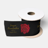 Elegant Red Rose - Wedding Satijnen Lint (Spoel)