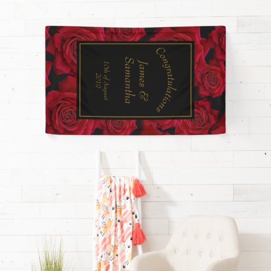 Elegant Red Rose - Wedding Spandoek (Insitu)