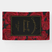 Elegant Red Rose - Wedding Spandoek (Horizontaal)