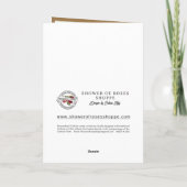 Elegant Red Roses Candle Priest Ordening Kaart (Achterkant)