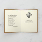 Elegant Red Roses Candle Priest Ordening Kaart (Binnen)