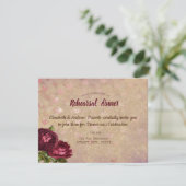 Elegant Red Roses die bladeren afwerpen Kaart (Staand voorkant)