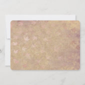 Elegant Red Roses Falling Leaves Sweet 16 Kaart (Achterkant)