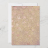 Elegant Red Roses Falling Leaves Vrijgezellenfeest Kaart (Achterkant)