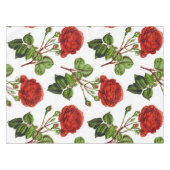 Elegant Red Roses Floral Flowers Patroon | Tafelkleed (Voorkant (Horizontaal))