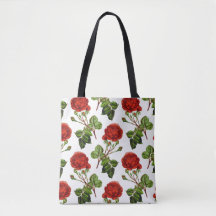Elegant Red Roses Floral Flowers Patroon |