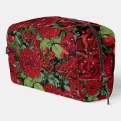 Elegant Red Roses Floral Pattern Makeup Bag Toilettasje (Rechterhoek)