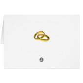 Elegant Red Roses Folded Table Place Card (Achterkant Horizontaal)