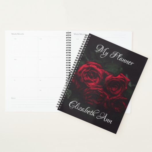 Elegant Red Roses Planner (Display)