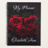 Elegant Red Roses Planner (Voorkant)