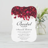 Elegant Red Roses Vrijgezellenfeest Kaart (Staand voorkant)