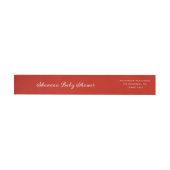 Elegant Red Script Baby Shower (Individueel)