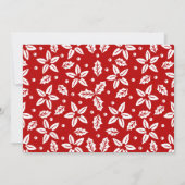 Elegant Red Script Photo Merry Kerstry Feestdagenkaart (Achterkant)