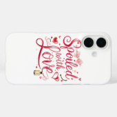 Elegant Red Script with Champagne Case-Mate iPhone Case (Achterkant (horizontaal))