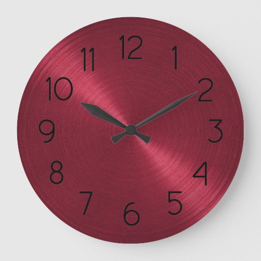 Elegant Red Sheen Grote Klok (Voorkant)