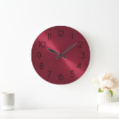 Elegant Red Sheen Grote Klok (Huis)