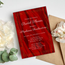 Elegant Red Silk Vrijgezellenfeest