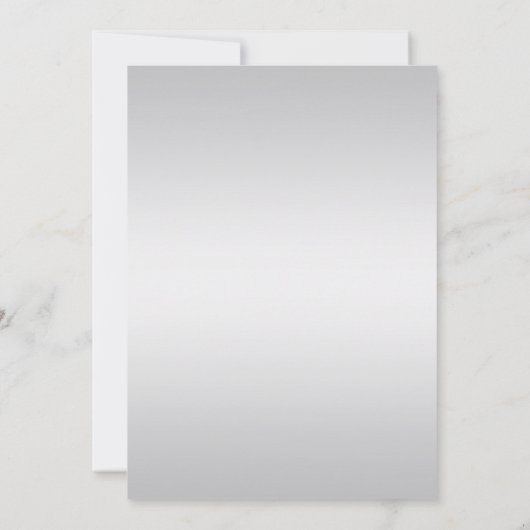 Elegant Red Silver Green Holly kerstparty Kaart (Achterkant)