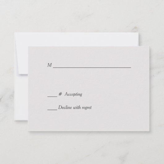 Elegant Red Silver Star Wedding RSVP (Achterkant)