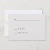 Elegant Red Silver Star Wedding RSVP Kaartje (Achterkant)