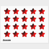 Elegant Red Splash Ster Sticker (Vel)
