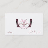 Elegant Red Stiletto schetst Visitekaartje voor ku (Achterkant)