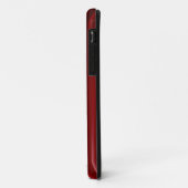 Elegant Red Texture Custom Name Case-Mate iPhone Case (Achterkant/links)