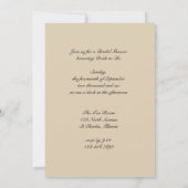 Elegant Red Tulip Bridal Shower Kaart (Achterkant)