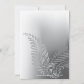 Elegant Red Turquoise Jubileum Invitation Kaart (Achterkant)