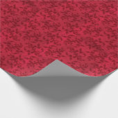 Elegant  Red Velvet Damask Cadeaupapier (Hoek)
