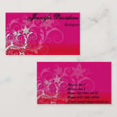 Elegant Red Visitekaartje (Voorkant / Achterkant)