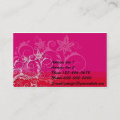 Elegant Red Visitekaartje (Achterkant)