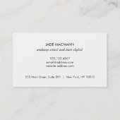 Elegant Red Visitekaartje (Achterkant)